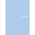 SHKOLYARYK Spirálfüzet, A5, kockás, 80 lap, PP borító, SHKOLYARYK "Genius Pastel", vegyes