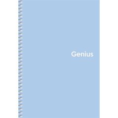   SHKOLYARYK Spirálfüzet, A5, kockás, 80 lap, PP borító, SHKOLYARYK "Genius Pastel", vegyes