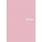 SHKOLYARYK Spirálfüzet, A5, kockás, 80 lap, PP borító, SHKOLYARYK "Genius Pastel", vegyes