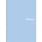 SHKOLYARYK Spirálfüzet, A6, kockás, 80 lap, PP borító, SHKOLYARYK "Genius Pastel", vegyes