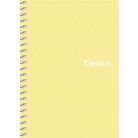 SHKOLYARYK Spirálfüzet, A6, kockás, 80 lap, PP borító, SHKOLYARYK "Genius Pastel", vegyes