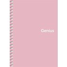 SHKOLYARYK Spirálfüzet, A6, kockás, 80 lap, PP borító, SHKOLYARYK "Genius Pastel", vegyes