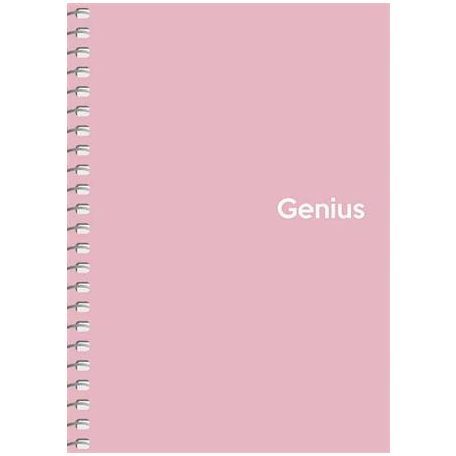 SHKOLYARYK Spirálfüzet, A6, kockás, 80 lap, PP borító, SHKOLYARYK "Genius Pastel", vegyes