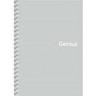 SHKOLYARYK Spirálfüzet, A6, kockás, 80 lap, PP borító, SHKOLYARYK "Genius Pastel", vegyes