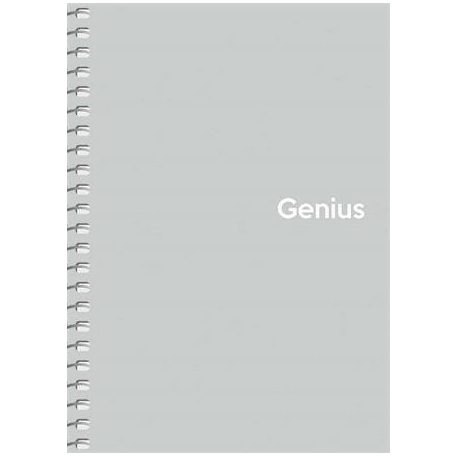 SHKOLYARYK Spirálfüzet, A6, kockás, 80 lap, PP borító, SHKOLYARYK "Genius Pastel", vegyes