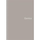 SHKOLYARYK Spirálfüzet, A5, kockás, 80 lap, PP borító, SHKOLYARYK "Genius", vegyes