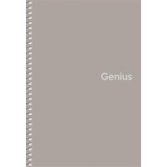   SHKOLYARYK Spirálfüzet, A5, kockás, 80 lap, PP borító, SHKOLYARYK "Genius", vegyes