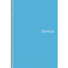 SHKOLYARYK Spirálfüzet, A5, kockás, 80 lap, PP borító, SHKOLYARYK "Genius", vegyes