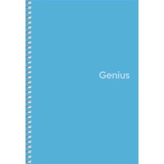   SHKOLYARYK Spirálfüzet, A5, kockás, 80 lap, PP borító, SHKOLYARYK "Genius", vegyes