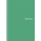 SHKOLYARYK Spirálfüzet, A5, kockás, 80 lap, PP borító, SHKOLYARYK "Genius", vegyes
