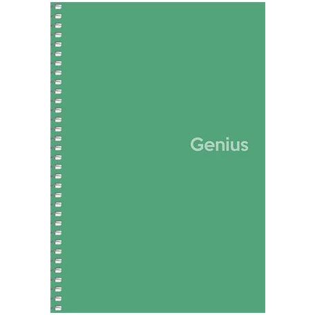 SHKOLYARYK Spirálfüzet, A5, kockás, 80 lap, PP borító, SHKOLYARYK "Genius", vegyes