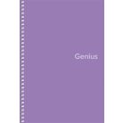 SHKOLYARYK Spirálfüzet, A5, kockás, 80 lap, PP borító, SHKOLYARYK "Genius", vegyes