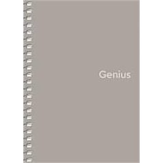   SHKOLYARYK Spirálfüzet, A6, kockás, 80 lap, PP borító, SHKOLYARYK "Genius", vegyes