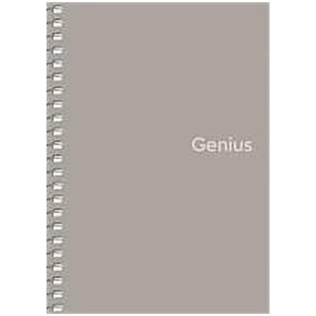 SHKOLYARYK Spirálfüzet, A6, kockás, 80 lap, PP borító, SHKOLYARYK "Genius", vegyes