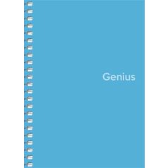   SHKOLYARYK Spirálfüzet, A6, kockás, 80 lap, PP borító, SHKOLYARYK "Genius", vegyes