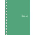 SHKOLYARYK Spirálfüzet, A6, kockás, 80 lap, PP borító, SHKOLYARYK "Genius", vegyes