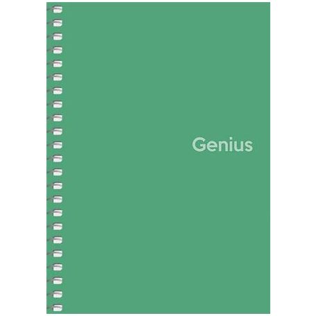 SHKOLYARYK Spirálfüzet, A6, kockás, 80 lap, PP borító, SHKOLYARYK "Genius", vegyes