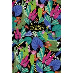   SHKOLYARYK Jegyzetfüzet, A5, vonalas, 80 lap, SHKOLYARYK "Secret Garden", vegyes
