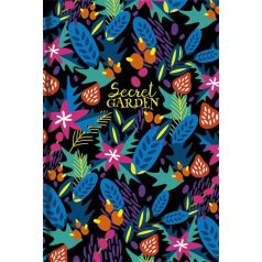   SHKOLYARYK Jegyzetfüzet, A5, vonalas, 80 lap, SHKOLYARYK "Secret Garden", vegyes