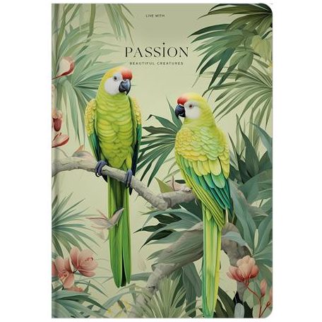 SHKOLYARYK Jegyzetfüzet, A4, vonalas, 80 lap, keményfedeles, SHKOLYARYK "Live with Passion"