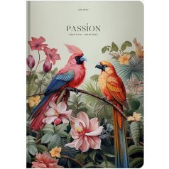   SHKOLYARYK Jegyzetfüzet, A4, kockás, 80 lap, keményfedeles, SHKOLYARYK "Passion"