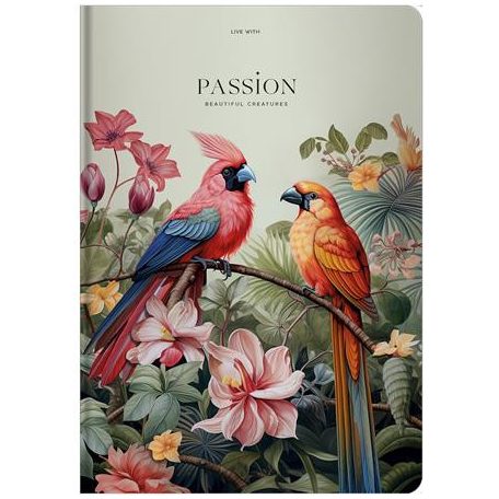 SHKOLYARYK Jegyzetfüzet, A4, vonalas, 80 lap, keményfedeles, SHKOLYARYK "Passion"