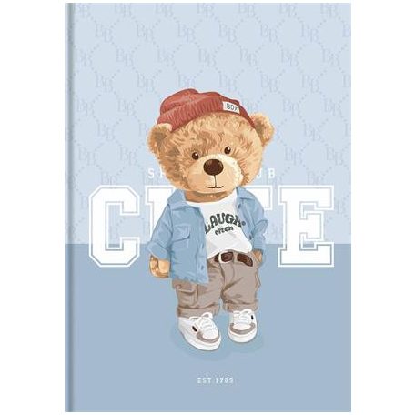 SHKOLYARYK Jegyzetfüzet, A4, kockás, 80 lap, keményfedeles, SHKOLYARYK "Cute"