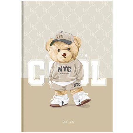 SHKOLYARYK Jegyzetfüzet, A4, kockás, 80 lap, keményfedeles, SHKOLYARYK "Cool"