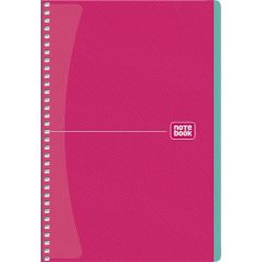   SHKOLYARYK Spirálfüzet, A5, kockás, 80 lap, SHKOLYARYK "Notebook", vegyes