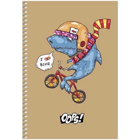 SHKOLYARYK Spirálfüzet, A5, kockás, 96 lap, SHKOLYARYK "Student", vegyes