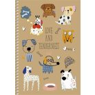 SHKOLYARYK Spirálfüzet, A5, kockás, 96 lap, SHKOLYARYK "Student", vegyes