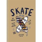 SHKOLYARYK Spirálfüzet, A5, kockás, 96 lap, SHKOLYARYK "Student", vegyes