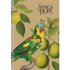 SHKOLYARYK Spirálfüzet, A5, sima, 96 lap, SHKOLYARYK "Songs of Hope", vegyes