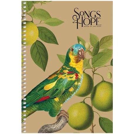 SHKOLYARYK Spirálfüzet, A5, sima, 96 lap, SHKOLYARYK "Songs of Hope", vegyes