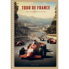   SHKOLYARYK Spirálfüzet, A5, sima, 96 lap, SHKOLYARYK "Racing Competition", vegyes