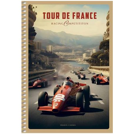 SHKOLYARYK Spirálfüzet, A5, sima, 96 lap, SHKOLYARYK "Racing Competition", vegyes