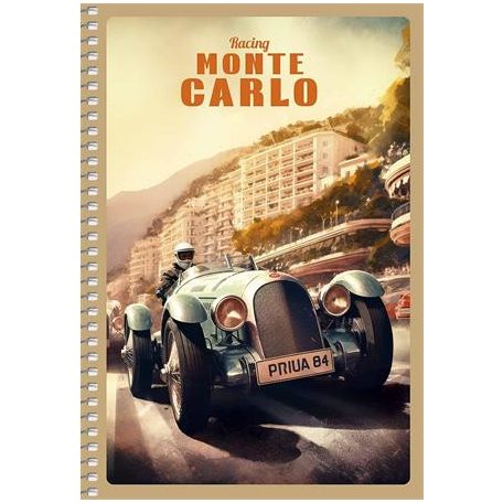 SHKOLYARYK Spirálfüzet, A5, kockás, 96 lap, SHKOLYARYK "Racing Competition", vegyes