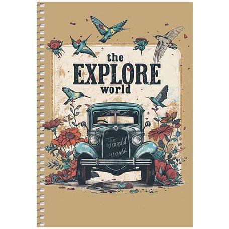 SHKOLYARYK Spirálfüzet, A5, kockás, 96 lap, SHKOLYARYK "Racing Competition", vegyes