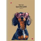 SHKOLYARYK Spirálfüzet, A5, sima, 96 lap, SHKOLYARYK, állatok, vegyes