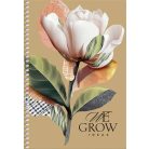 SHKOLYARYK Spirálfüzet, A5, sima, 96 lap, SHKOLYARYK "We Grow", vegyes