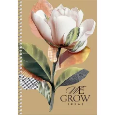   SHKOLYARYK Spirálfüzet, A5, sima, 96 lap, SHKOLYARYK "We Grow", vegyes