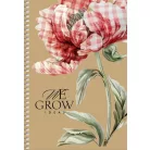 SHKOLYARYK Spirálfüzet, A5, sima, 96 lap, SHKOLYARYK "We Grow", vegyes