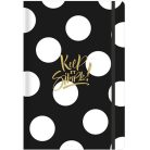 SHKOLYARYK Jegyzetfüzet, A5, vonalas, sima, pontrácsos, 96 lap, keményfedeles, SHKOLYARYK "find Inspirations", vegyes minta