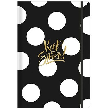 SHKOLYARYK Jegyzetfüzet, A5, vonalas, sima, pontrácsos, 96 lap, keményfedeles, SHKOLYARYK "find Inspirations", vegyes minta