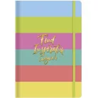 SHKOLYARYK Jegyzetfüzet, A5, vonalas, sima, pontrácsos, 96 lap, keményfedeles, SHKOLYARYK "find Inspirations", vegyes minta