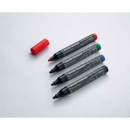 SIGEL Táblamarker készlet, 2-3 mm, kúpos, SIGEL, 4 különböző szín