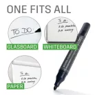 SIGEL Táblamarker készlet, 2-3 mm, kúpos, SIGEL, 4 különböző szín