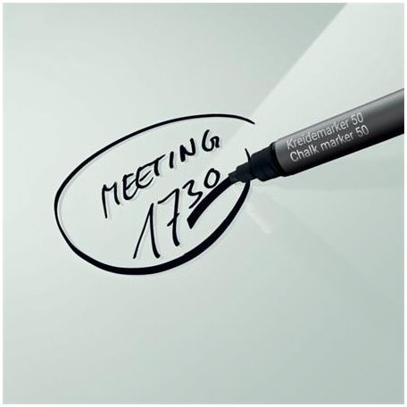 SIGEL Folyékony krétamarker, vágott hegy, 1-5 mm SIGEL, fekete