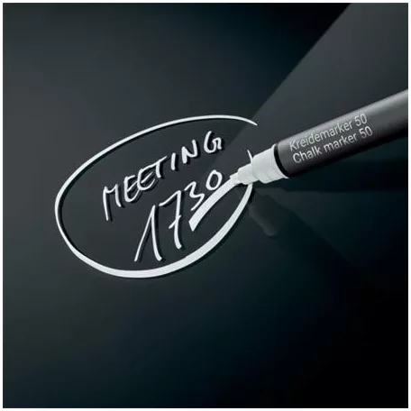 SIGEL Folyékony krétamarker, vágott hegy, 1-5 mm SIGEL, fehér