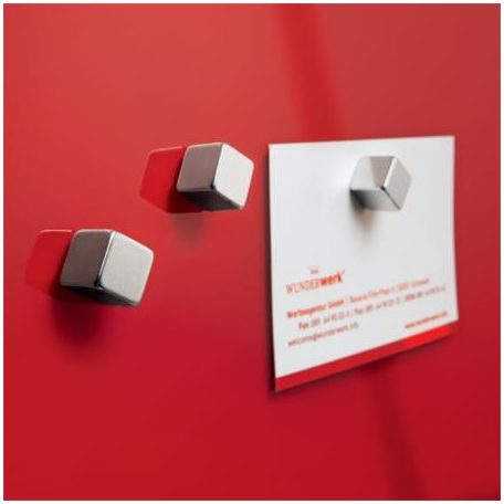 SIGEL Extra erős kockamágnes, 6 db, SIGEL "SuperDym", ezüst